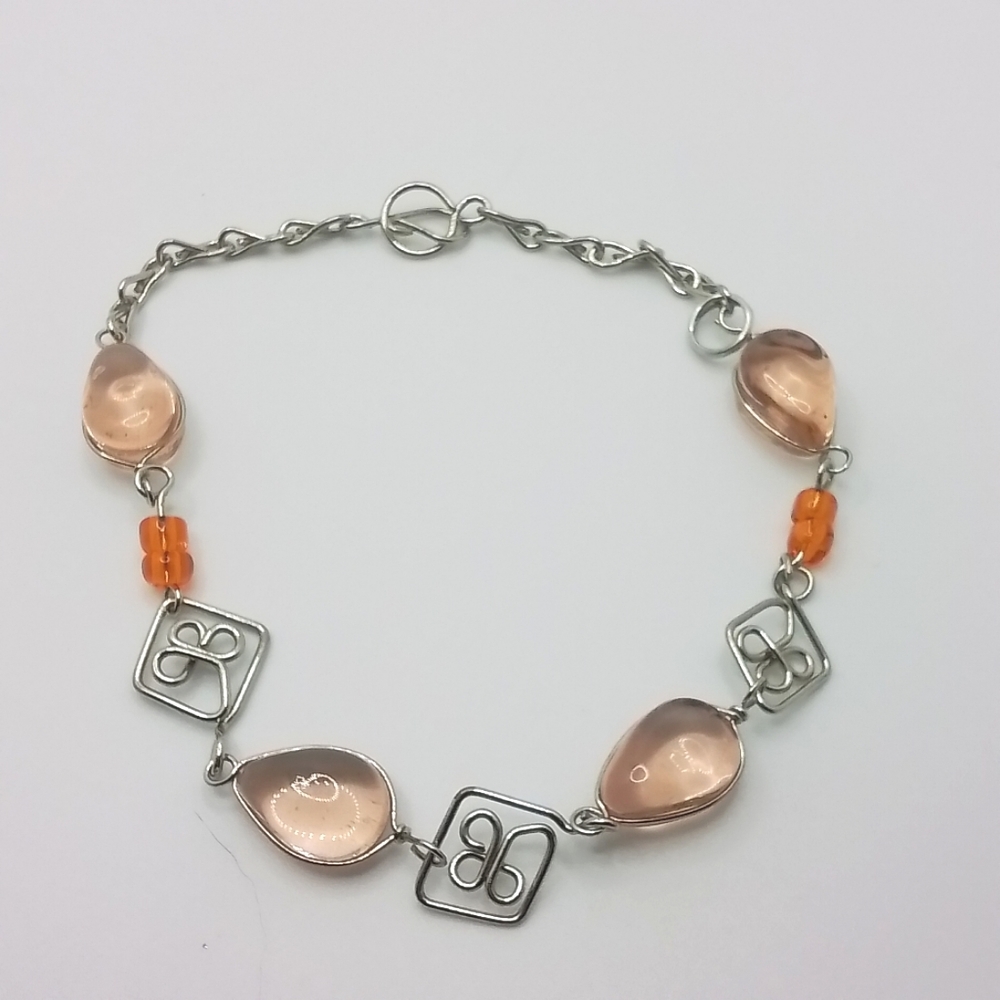 PINK AND ORANGE BRACELET